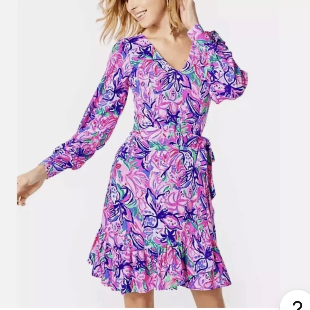 Lilly Pulitzer Florita Wrap Dress Medium